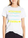 Introvert And Fishing Casual Graphic T-Shirt – Simple And Comfortable Daily Wear