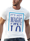 "It's Not Magic It's I.Q." Comfortable Minimalist Graphic Tee – Summer Style Essential