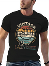 Lazy People Born In 1997 In Laziness Casual Graphic T-Shirt – Simple And Comfortable Daily Wear