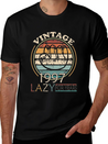 Lazy People Born In 1997 In Laziness Casual Graphic T-Shirt – Simple And Comfortable Daily Wear