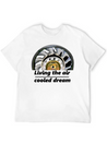 "living The Air Cooled Dream" Fanwheel Simple Everyday Graphic Tee – Lightweight Summer Wear