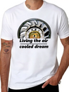 "living The Air Cooled Dream" Fanwheel Simple Everyday Graphic Tee – Lightweight Summer Wear