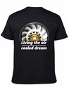 "living The Air Cooled Dream" Fanwheel Simple Everyday Graphic Tee – Lightweight Summer Wear