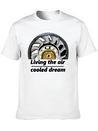 "living The Air Cooled Dream" Fanwheel Simple Everyday Graphic Tee – Lightweight Summer Wear