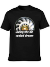 "living The Air Cooled Dream" Fanwheel Simple Everyday Graphic Tee – Lightweight Summer Wear