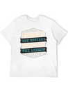 Mistakes Are Lessons Inspiration Motivation Casual Graphic T-Shirt – Simple And Comfortable Daily Wear