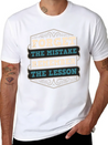 Mistakes Are Lessons Inspiration Motivation Casual Graphic T-Shirt – Simple And Comfortable Daily Wear