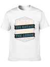 Mistakes Are Lessons Inspiration Motivation Casual Graphic T-Shirt – Simple And Comfortable Daily Wear