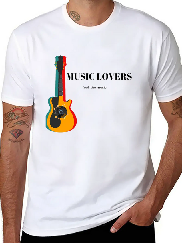 Music Lover Casual Graphic T-Shirt – Simple And Comfortable Daily Wear