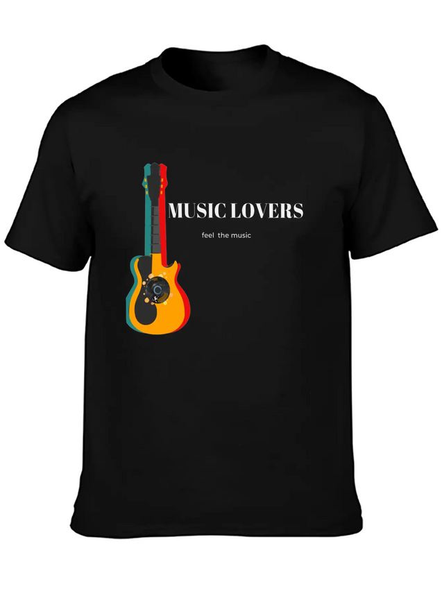 Music Lover Casual Graphic T-Shirt – Simple And Comfortable Daily Wear