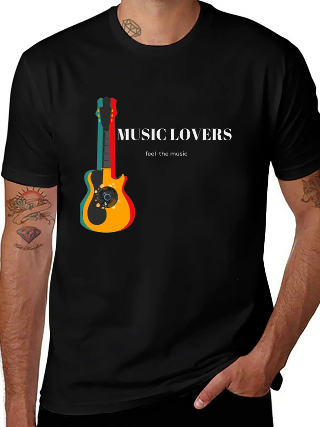 Music Lover Casual Graphic T-Shirt – Simple And Comfortable Daily Wear