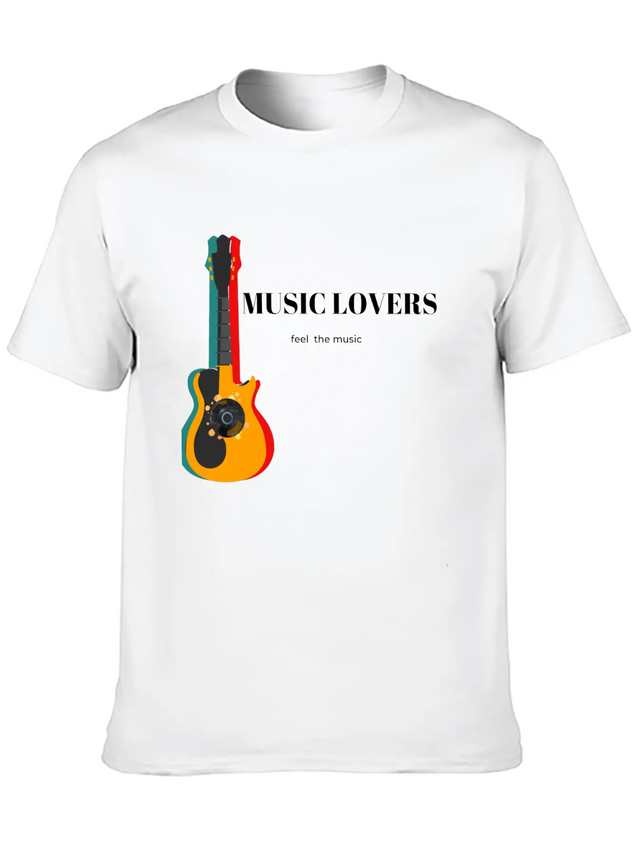 Music Lover Casual Graphic T-Shirt – Simple And Comfortable Daily Wear