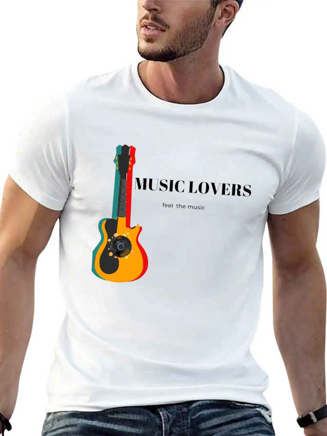 Music Lover Casual Graphic T-Shirt – Simple And Comfortable Daily Wear