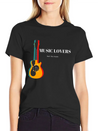 Music Lover Casual Graphic T-Shirt – Simple And Comfortable Daily Wear