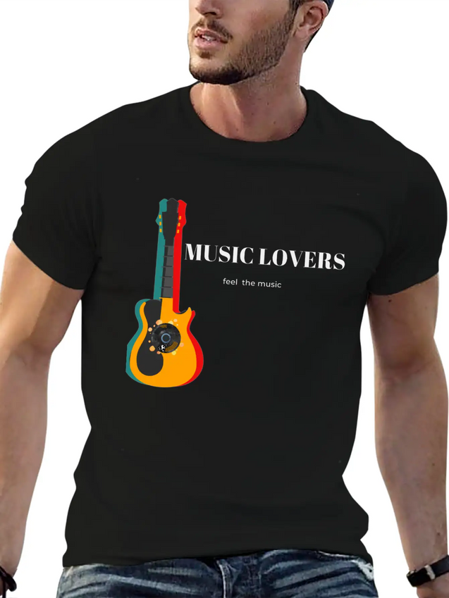 Music Lover Casual Graphic T-Shirt – Simple And Comfortable Daily Wear