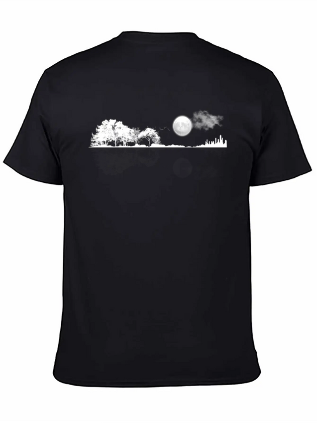 Nature Guitar Casual Graphic T-Shirt – Simple And Comfortable Daily Wear
