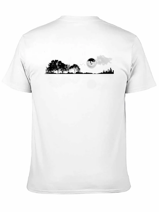 Nature Guitar Casual Graphic T-Shirt – Simple And Comfortable Daily Wear