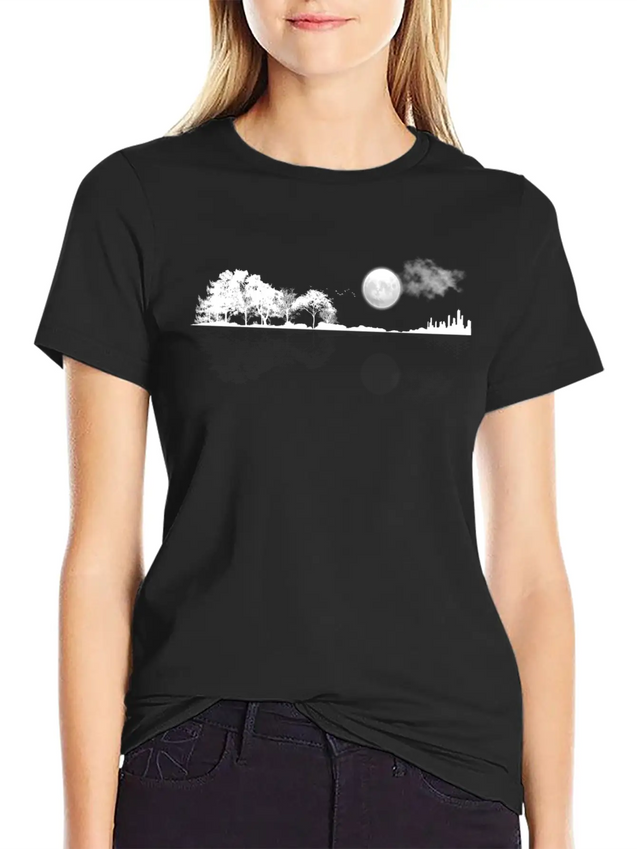 Nature Guitar Casual Graphic T-Shirt – Simple And Comfortable Daily Wear