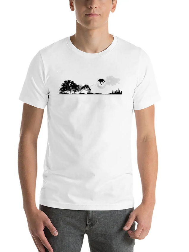 Nature Guitar Casual Graphic T-Shirt – Simple And Comfortable Daily Wear