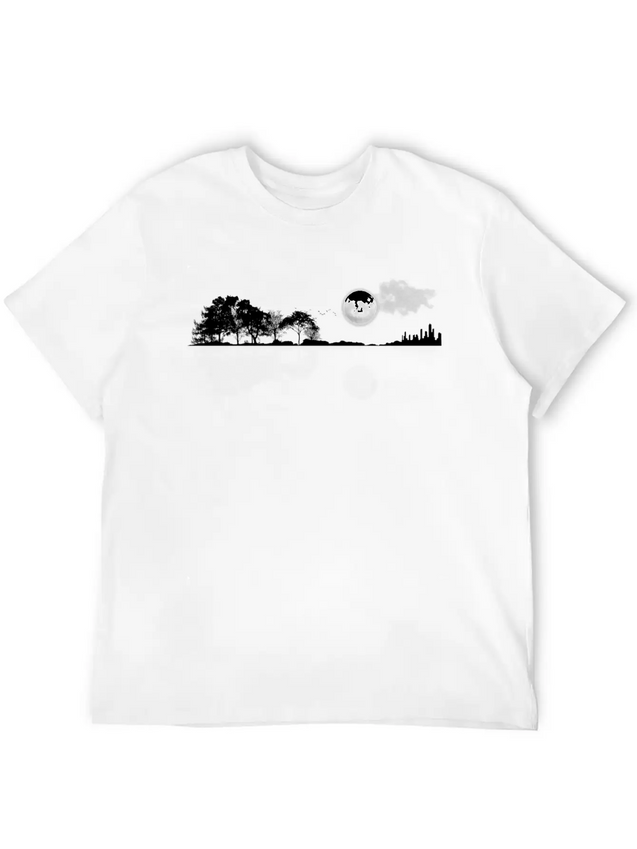 Nature Guitar Casual Graphic T-Shirt – Simple And Comfortable Daily Wear
