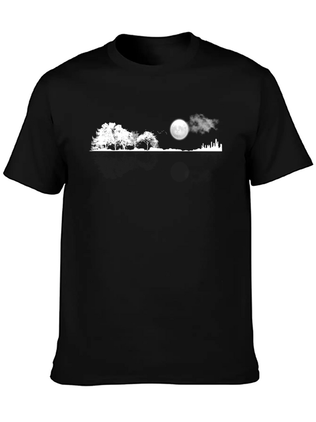 Nature Guitar Casual Graphic T-Shirt – Simple And Comfortable Daily Wear