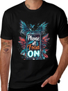 "Phone Off, Focus On" Breathable Soft Cotton T-Shirt – Timeless Casual Look