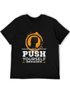 Push Yourself Because New Motivation Inspirational Casual Graphic T-Shirt – Simple And Comfortable Daily Wear