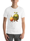 Steampunk Peach And Green Apple Casual Graphic T-Shirt – Simple And Comfortable Daily Wear