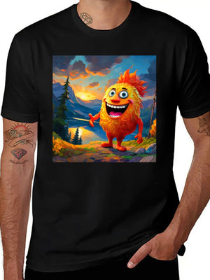 "Step Into A New Dimension Of Style With Our Dynam Casual Graphic T-Shirt – Simple And Comfortable Daily Wear