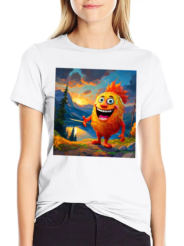 "Step Into A New Dimension Of Style With Our Dynam Casual Graphic T-Shirt – Simple And Comfortable Daily Wear
