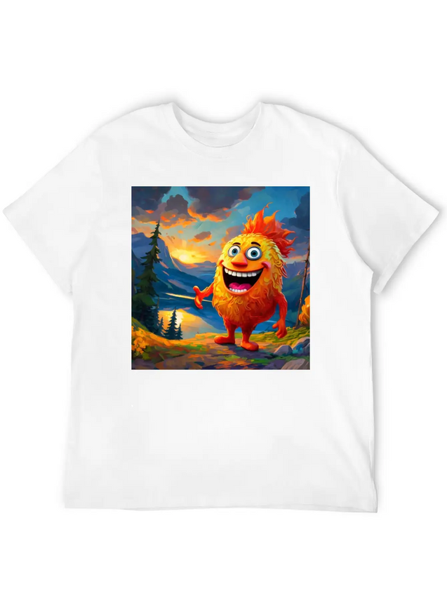 "Step Into A New Dimension Of Style With Our Dynam Casual Graphic T-Shirt – Simple And Comfortable Daily Wear