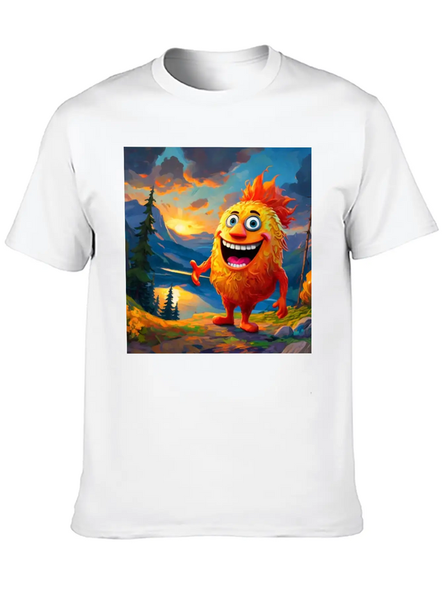 "Step Into A New Dimension Of Style With Our Dynam Casual Graphic T-Shirt – Simple And Comfortable Daily Wear