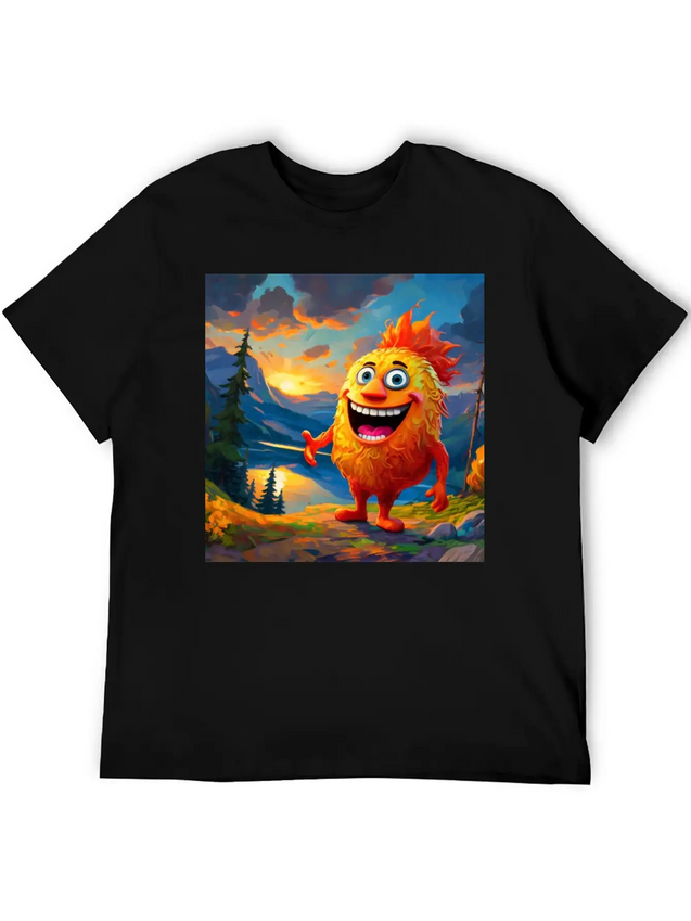 "Step Into A New Dimension Of Style With Our Dynam Casual Graphic T-Shirt – Simple And Comfortable Daily Wear