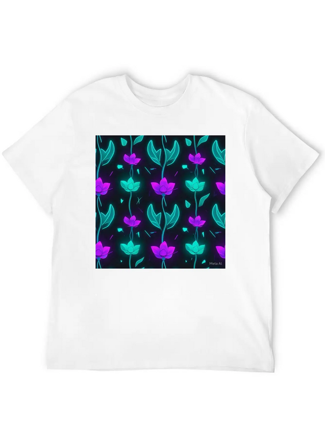 "Vibrant Petal Lights Comfortable Minimalist Graphic Tee – Summer Style Essential