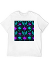 "Vibrant Petal Lights Comfortable Minimalist Graphic Tee – Summer Style Essential