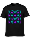 "Vibrant Petal Lights Comfortable Minimalist Graphic Tee – Summer Style Essential