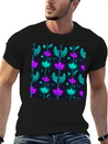 "Vibrant Petal Lights Comfortable Minimalist Graphic Tee – Summer Style Essential
