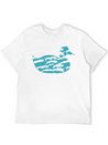 Wind Wave Sea Foam Casual Graphic T-Shirt – Simple And Comfortable Daily Wear