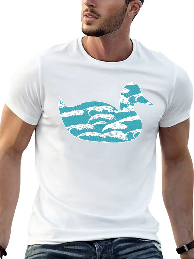 Wind Wave Sea Foam Casual Graphic T-Shirt – Simple And Comfortable Daily Wear