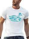 Wind Wave Sea Foam Casual Graphic T-Shirt – Simple And Comfortable Daily Wear
