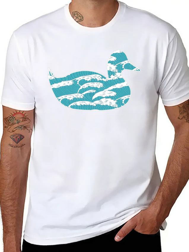 Wind Wave Sea Foam Casual Graphic T-Shirt – Simple And Comfortable Daily Wear