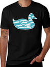Wind Wave Sea Foam Casual Graphic T-Shirt – Simple And Comfortable Daily Wear