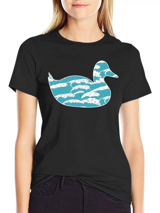 Wind Wave Sea Foam Casual Graphic T-Shirt – Simple And Comfortable Daily Wear