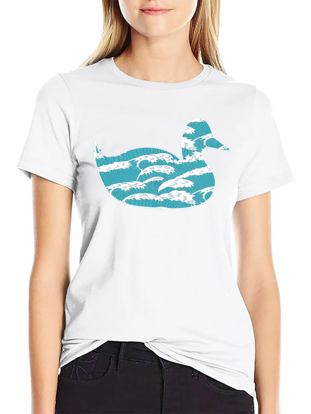 Wind Wave Sea Foam Casual Graphic T-Shirt – Simple And Comfortable Daily Wear