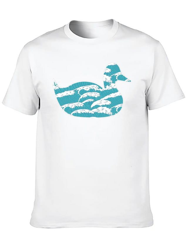 Wind Wave Sea Foam Casual Graphic T-Shirt – Simple And Comfortable Daily Wear