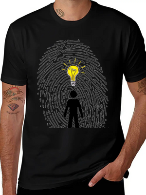 "You Are Unique Just As Your Fingerprints" Breathable Soft Cotton T-Shirt – Timeless Casual Look