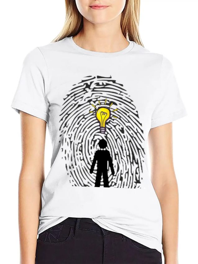 "You Are Unique Just As Your Fingerprints" Breathable Soft Cotton T-Shirt – Timeless Casual Look