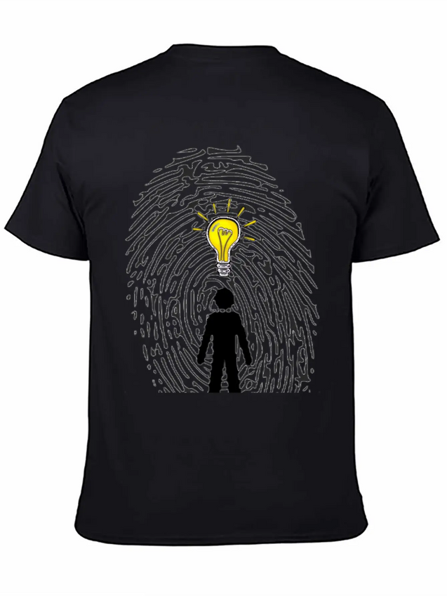 "You Are Unique Just As Your Fingerprints" Breathable Soft Cotton T-Shirt – Timeless Casual Look