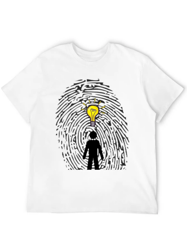"You Are Unique Just As Your Fingerprints" Breathable Soft Cotton T-Shirt – Timeless Casual Look