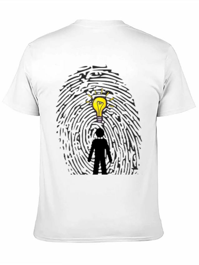 "You Are Unique Just As Your Fingerprints" Breathable Soft Cotton T-Shirt – Timeless Casual Look